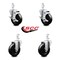 Service Caster 4 Inch Hard Rubber Wheel Swivel 3/4 Inch Square Stem Caster Brakes SCC, 2PK SCC-SQ20S414-HRS-TLB-34-2-S-2 - alternate 2